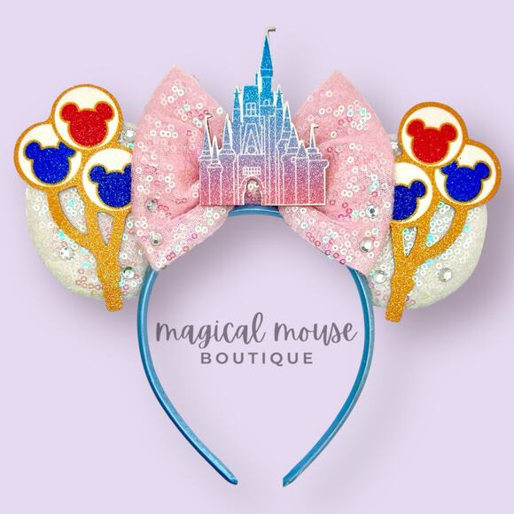 Castle Celebration Minnie Ears | Walt Disney World-Inspired Mouse Ears - Picture 1 of 5